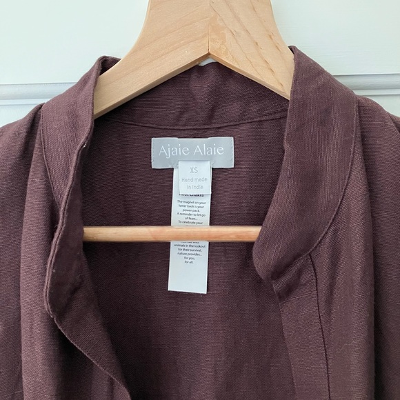 Ajaie Alaie Overcoat in Molasses (xs) with bralette - Picture 5 of 6